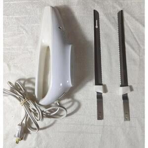 Vintage Sears Electric Knife With 2 Blades. Tested and Working